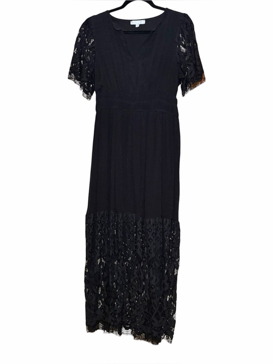 J Gee Dresses & Skirts - J Gee Black Lace Maxi Dress Medium Boho Romantic Whimsigoth Fairycore Gothic LBD
